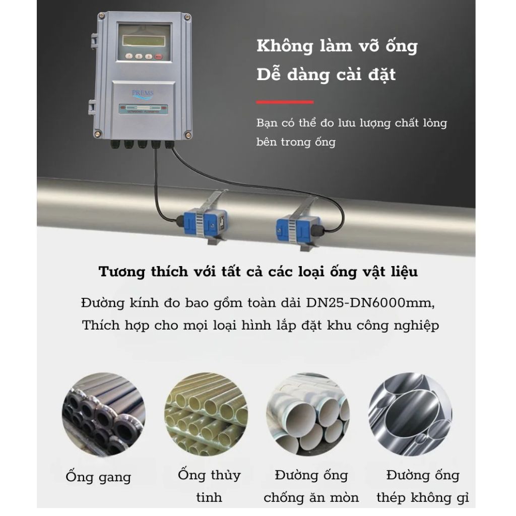 Đồng hồ đo lưu lượng siêu âm PRE-UFM-W2